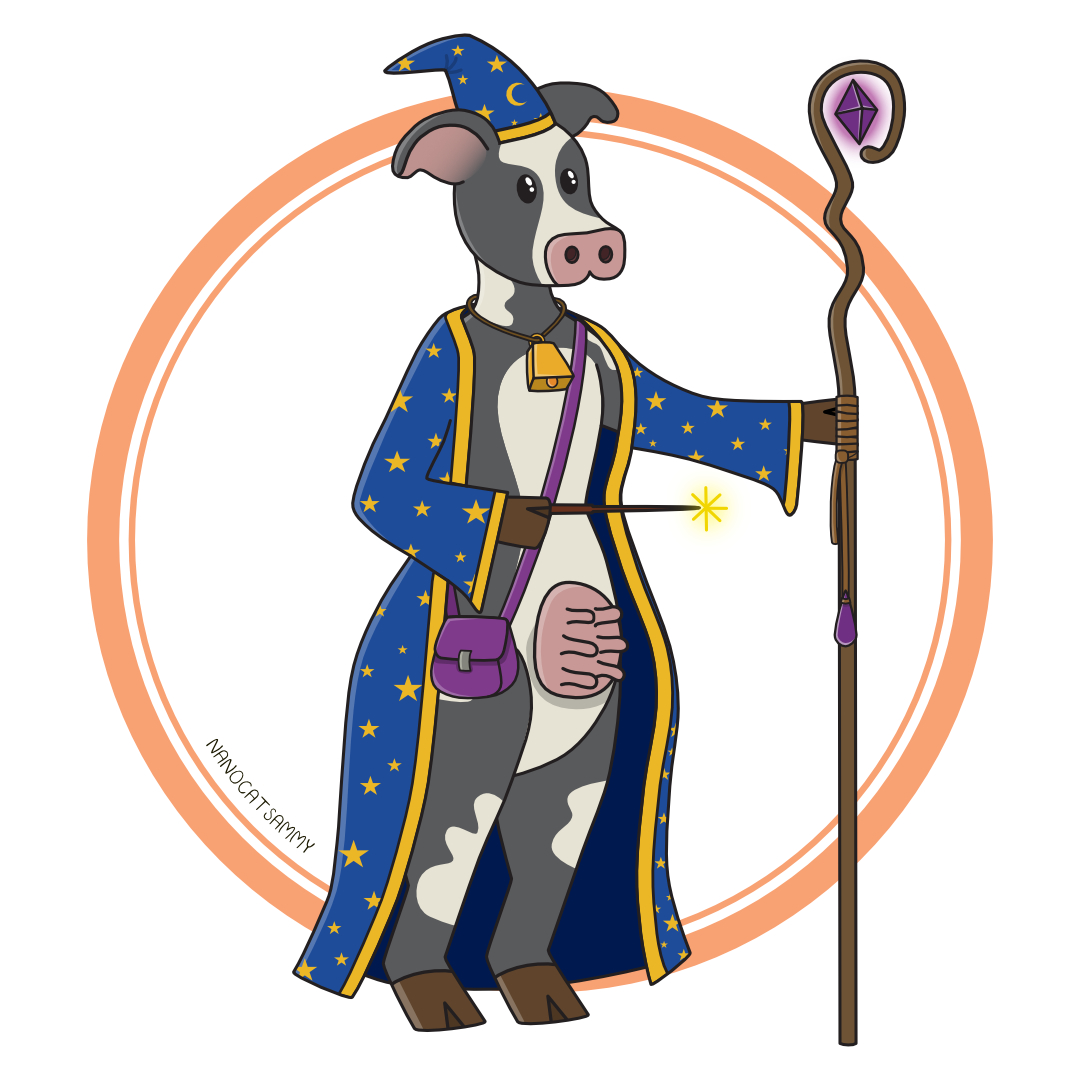 Wizard cow